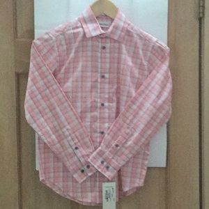 Calvin Klein Dress Shirt boys size 10 NWT